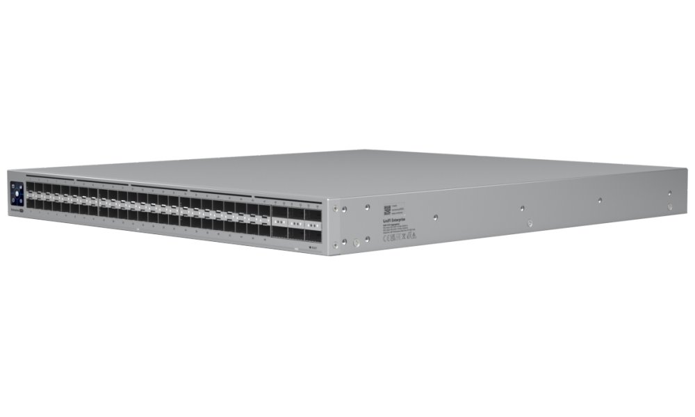 Ubiquiti Enterprise Campus Aggregation - L3 switch, 48x SFP28, 6x QSFP28, MC-LAG, Etherlighting, 2x hot- ECS-Aggregation
