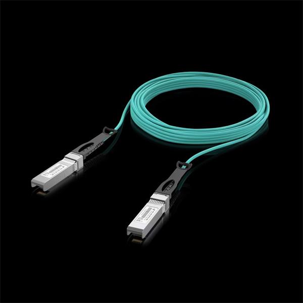 Ubiquiti Long-range SFP+ direct attach cable with a 10 Gbps max data rate, 10 m UACC-AOC-SFP10-10M