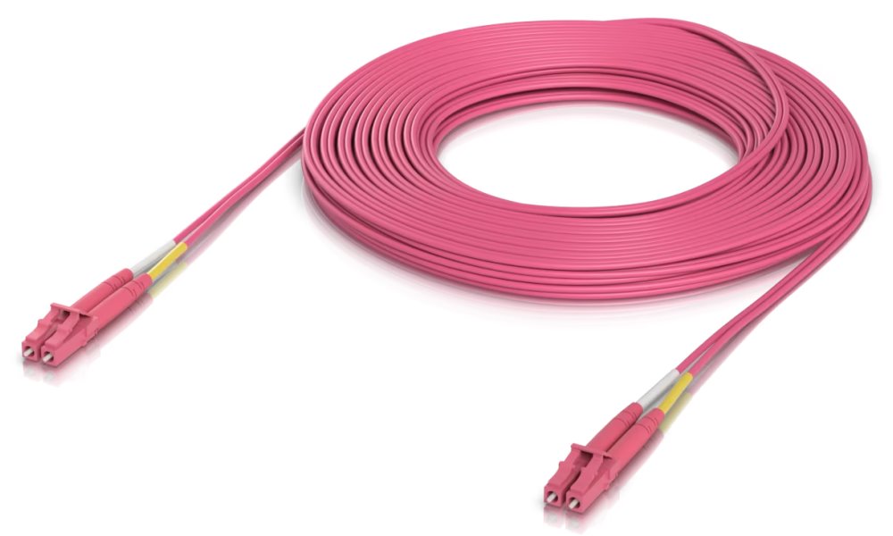 Ubiquiti OM4 Duplex LC UPC Fiber Patch Cable 15m - Multi-mode patch kabel, duplex LC, délka 15m UACC-OFC-M2-LULU-15M