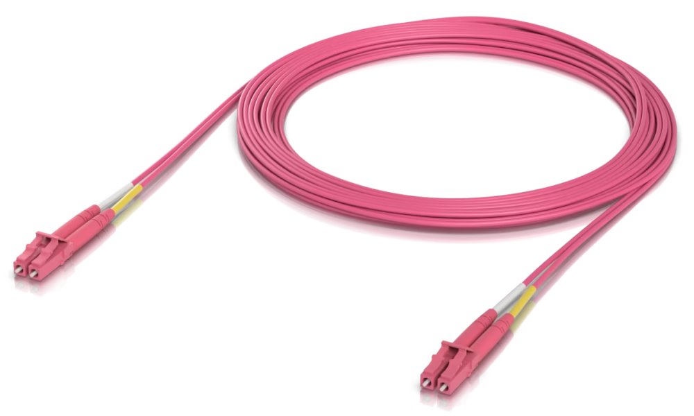 Ubiquiti OM4 Duplex LC UPC Fiber Patch Cable 5m - Multi-mode patch kabel, duplex LC, délka 5m UACC-OFC-M2-LULU-5M