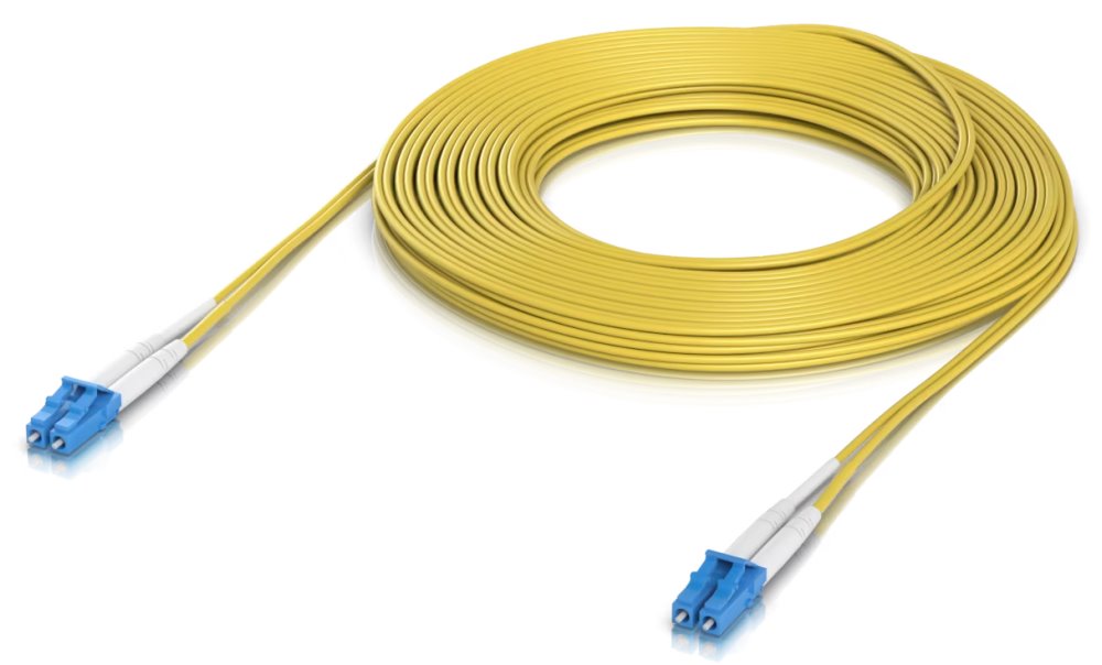 Ubiquiti OS2 Duplex LC UPC Fiber Patch Cable 15m - Single-mode patch kabel, duplex LC, délka 15m UACC-OFC-S2-LULU-15M