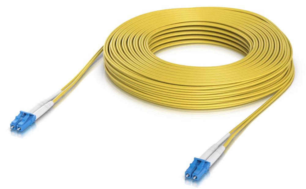 Ubiquiti OS2 Duplex LC UPC Fiber Patch Cable 30m - Single-mode patch kabel, duplex LC, délka 30m UACC-OFC-S2-LULU-30M