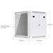 Ubiquiti UniFi 12U Rack Cabinet Wall 600 Glass UACC-Rack-12U-Wall-600-G