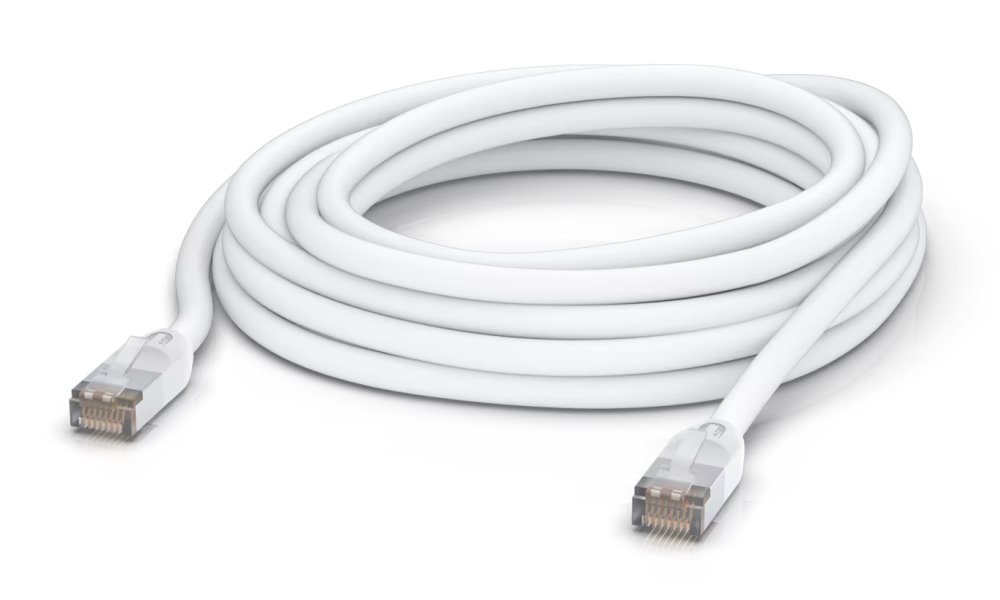 Ubiquiti UniFi patch cable outdoor - venkovní STP, Cat5e, bílý, délka 8m UACC-Cable-Patch-Outdoor-8M-W