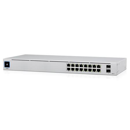 Ubiquiti UniFi Switch 16 PoE - 16x Gbit RJ45, 2x SFP, 8x PoE 802.3af/at (PoE budget 42W) USW-16-POE