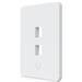 Ubiquiti Universal Paintable 2-Port Keystone Wall Plate Vertical UACC-WP-Keystone-V-2P