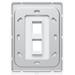 Ubiquiti Universal Paintable 2-Port Keystone Wall Plate Vertical UACC-WP-Keystone-V-2P