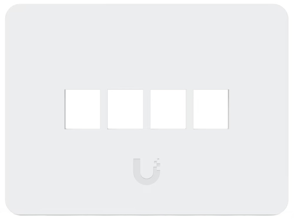 Ubiquiti Universal Paintable 4-Port Keystone Wall Plate Horizontal UACC-WP-Keystone-H-4P