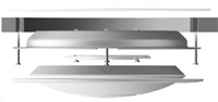 UBNT nanoHD-RCM-3 Vstavaný stropný držiak, 3-balenie