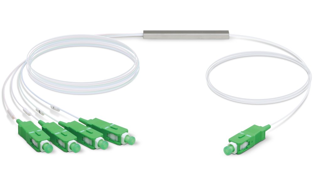 UBNT UFiber Splitter 4 - optický rozbočovač 1:4, 1260-1650 nm, SC/APC konektory, délka 1,5 m UF-SPLITTER-4