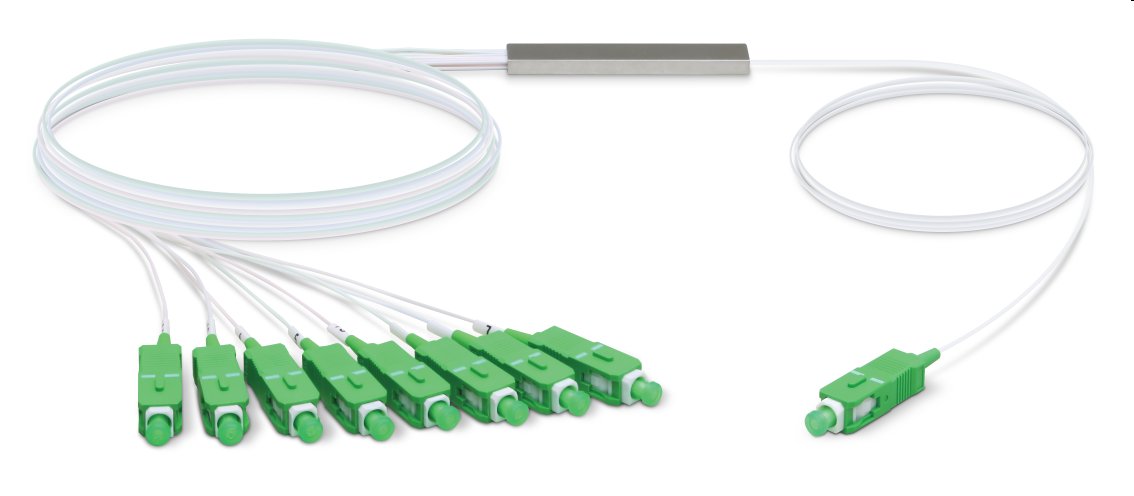 UBNT UFiber Splitter 8 - optický rozbočovač 1:8, 1260-1650 nm, SC/APC konektory, délka 1,5 m UF-SPLITTER-8