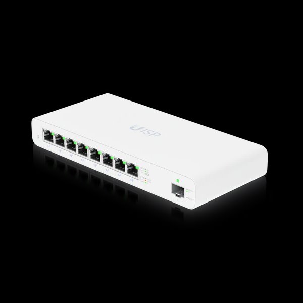 UBNT UISP Router - 8x Gbit RJ45 port, 1x SFP port, 8x PoE Out, 110W, fanless UISP-R