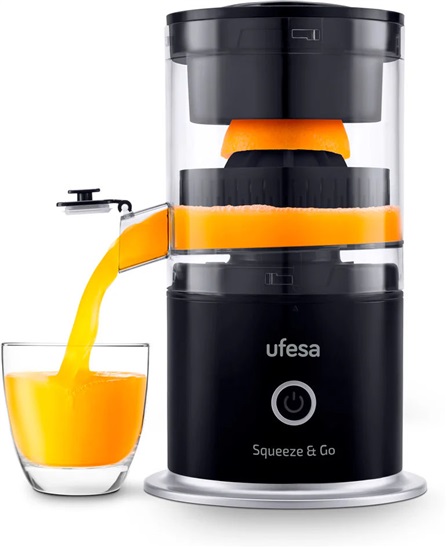 Ufesa Squeeze & Go černá Automaticky odstavovac 8422160056222