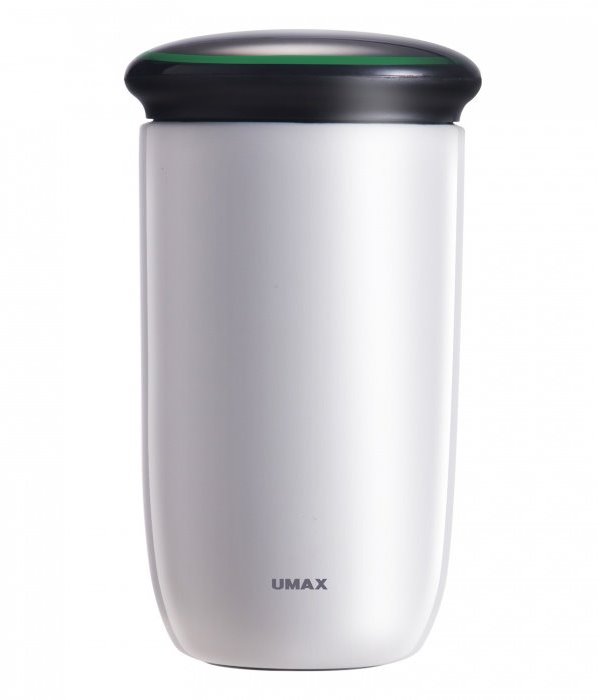 UMAX chytrá láhev Cooling Cup C2 White/ upozornění na pitný režim/ objem 220ml/ provoz 30 dní/ USB/ ocel UB704