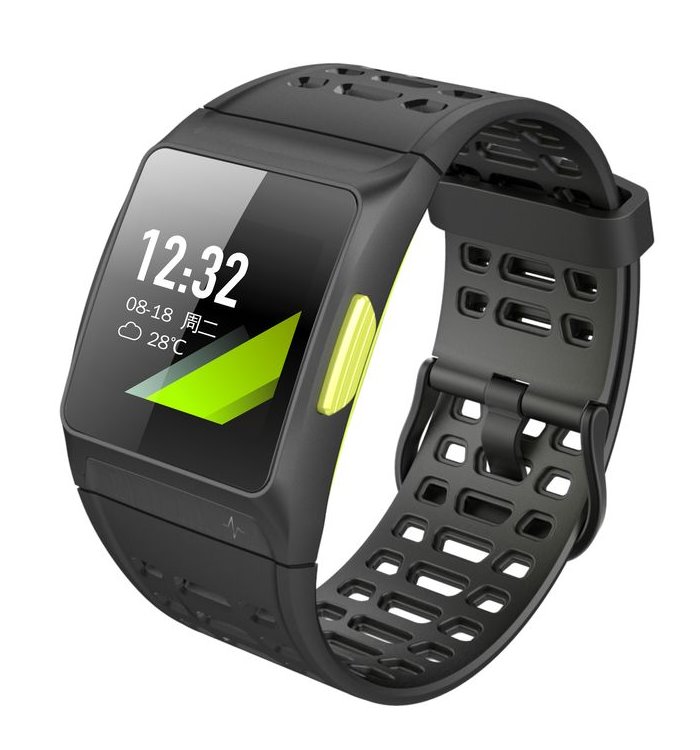 UMAX chytrý náramek U-Band P1 GPS/ 1,3" OLED/ Bluetooth 4.0+EDR/ ATM50/ iOS 8.0 +/ Android 4.3 +/ černo-žlutý UB511