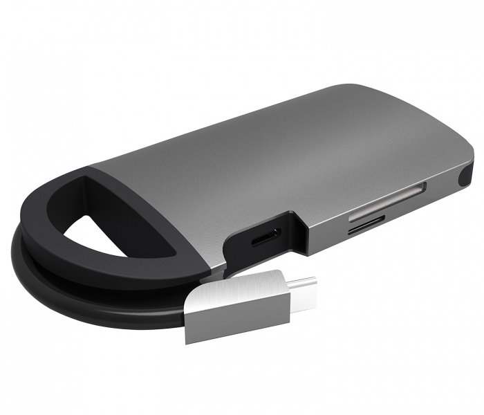 UMAX dokovací stanice U-Connect Type-C Multiport H8/ HDMI max 4K/ 3x USB 3.0/ LAN/ SD + micro SD UB308