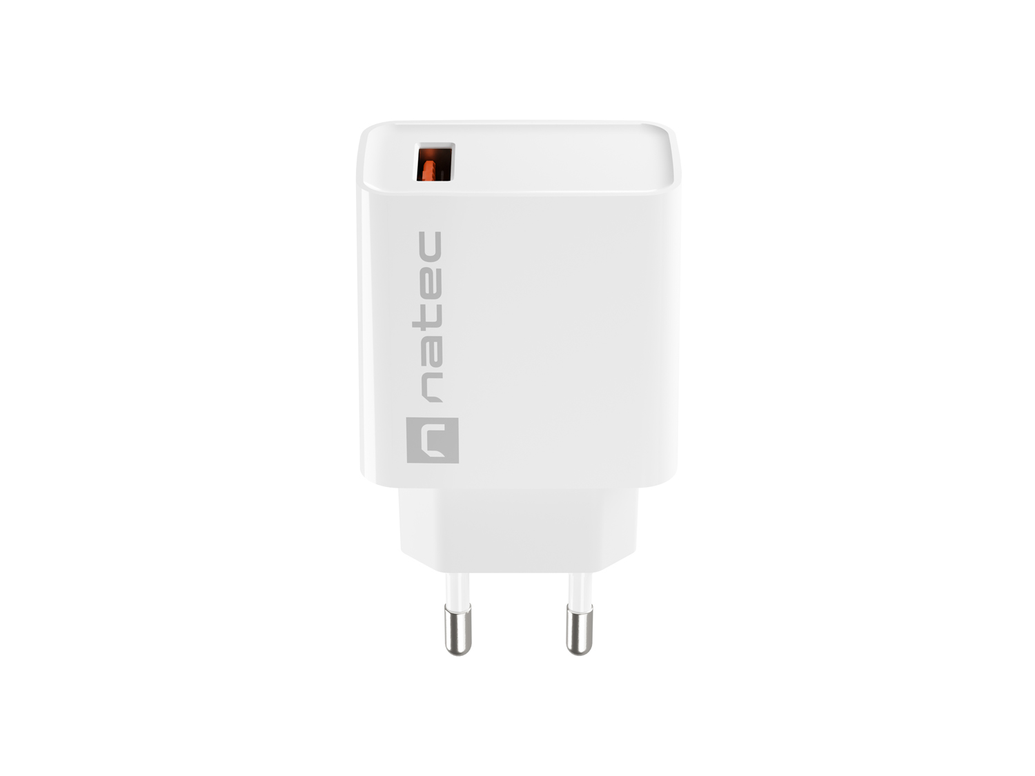 Universální nabíječka Natec RIBERA 18W 1X USB-A, bílá NUC-2057
