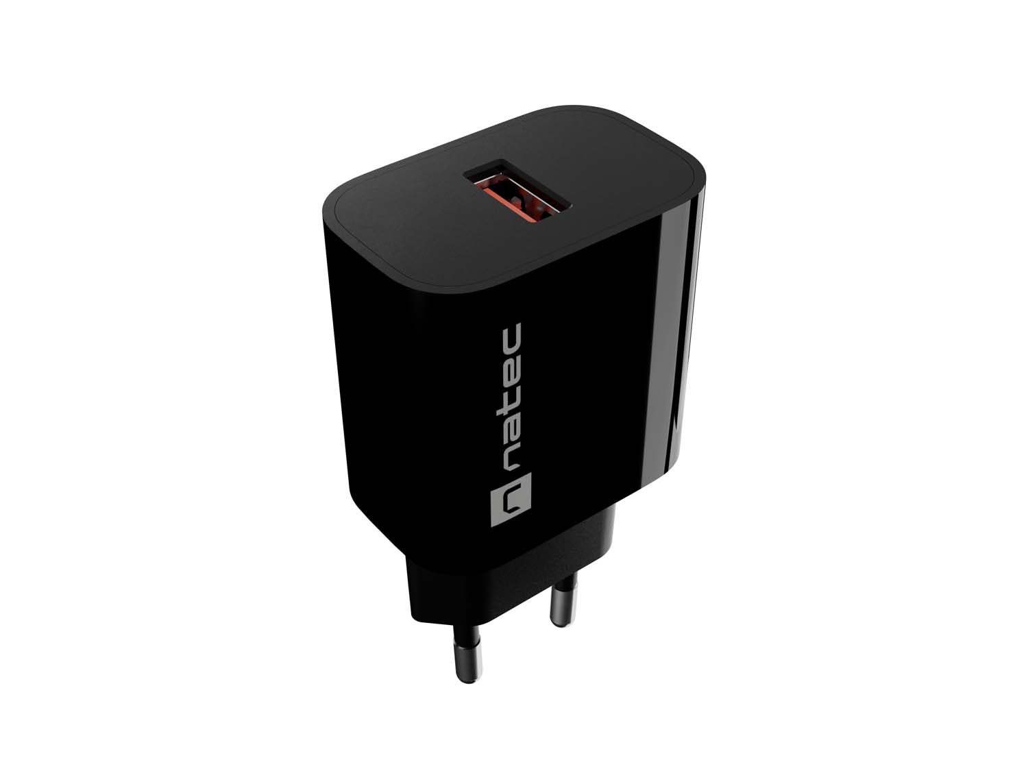 Universální nabíječka Natec RIBERA 18W, 1X USB-A,černá NUC-2393