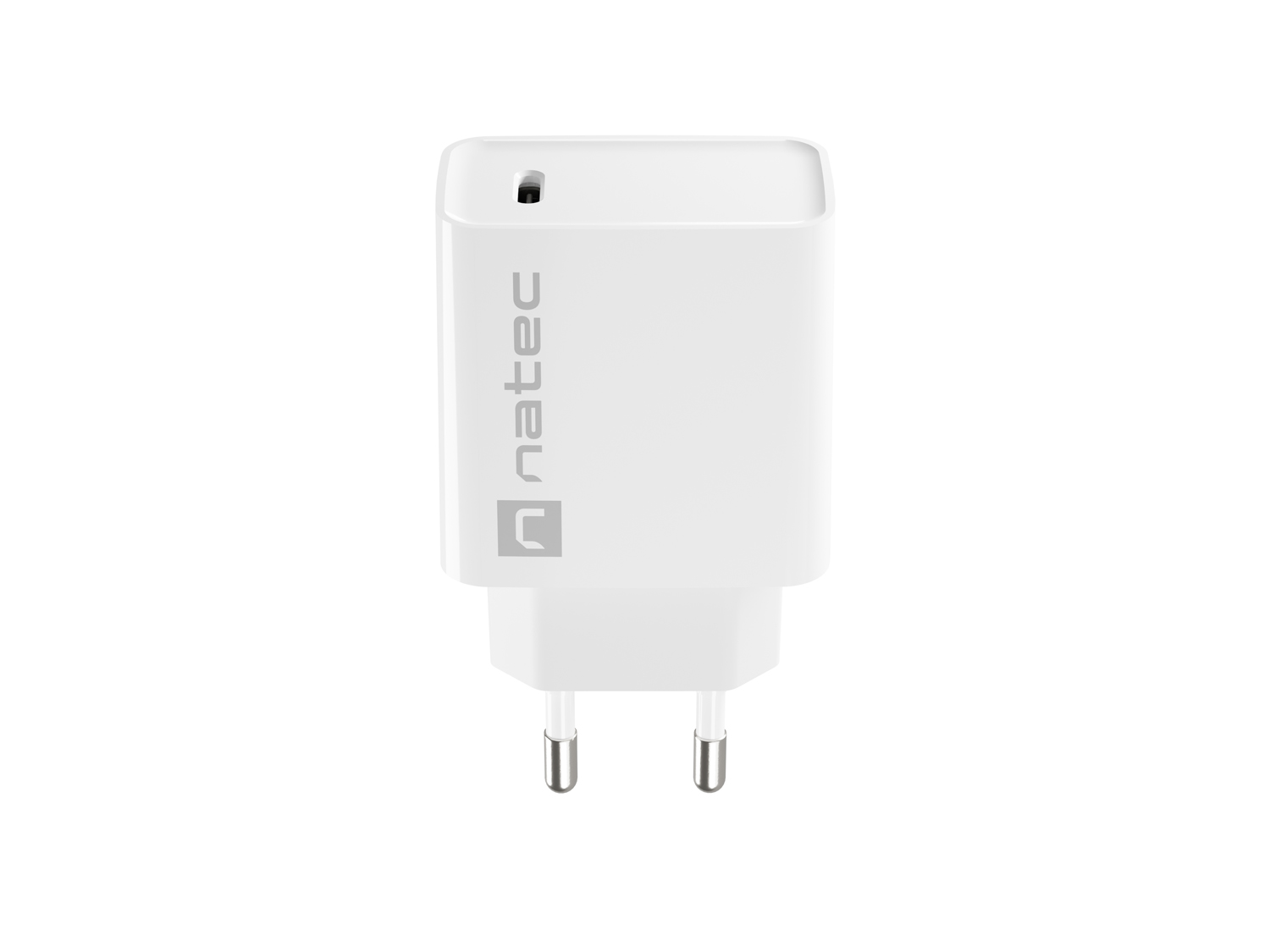 Universální nabíječka Natec RIBERA 20W 1X USB-C, bílá NUC-2059