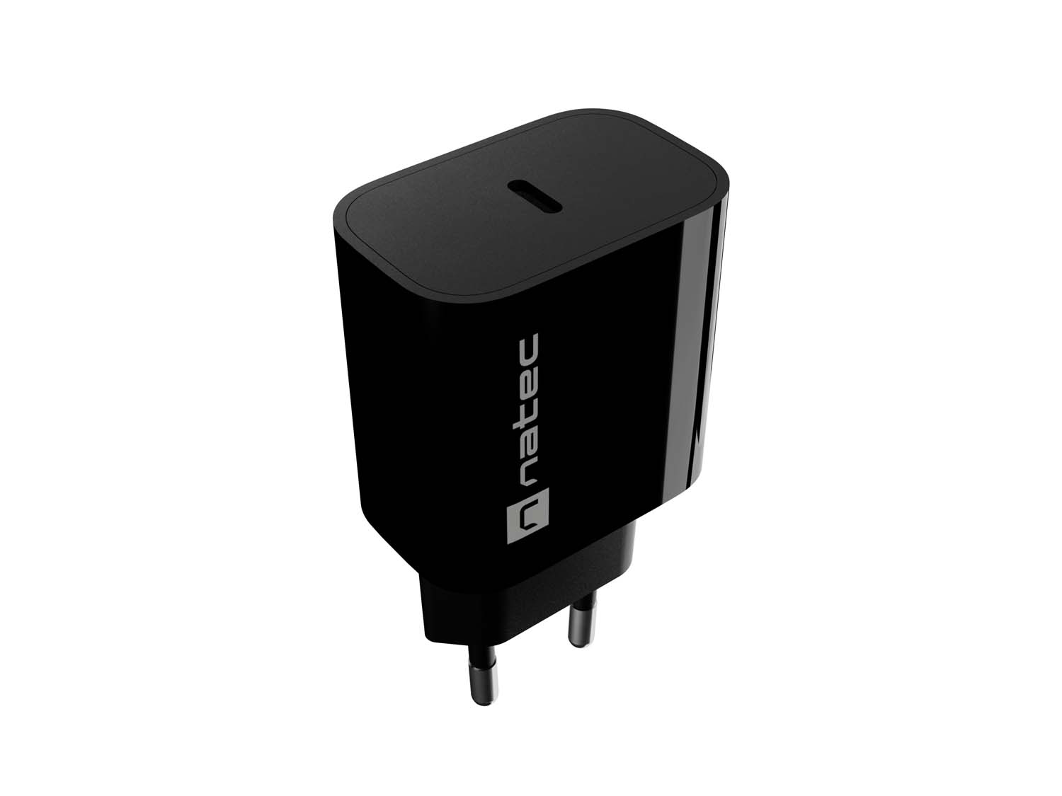 Universální nabíječka Natec RIBERA 20W, 1X USB-C, černá NUC-2395