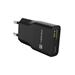 Univerzální USB nabíječka Natec RIBERA GaN SLIM, 20 W, 1X USB-A + 1X USB-C, Černá NUC-2377
