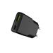 Univerzální USB nabíječka Natec RIBERA GaN SLIM, 20 W, 1X USB-A + 1X USB-C, Černá NUC-2377
