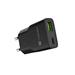 Univerzální USB nabíječka Natec RIBERA GaN SLIM, 20 W, 1X USB-A + 1X USB-C, Černá NUC-2377