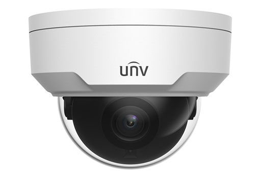 UNIVIEW IP kamera 2880x1620 (4,7 Mpix), až 25 sn/s, H.265, obj. 2,8 mm (112,7°), PoE, DI/DO, audio, Sm IPC325SB-DF28K-I0