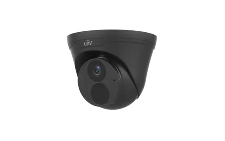 UNIVIEW IP kamera 2880x1620 (5 Mpix), až 30 sn/s, H.265, obj. 2,8 mm (110°), PoE, Mic, IR 30m, IPC3615LE-ADF28K-H-BLACK