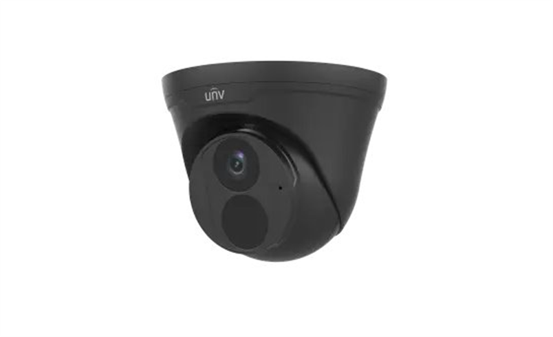 UNIVIEW IP kamera 3840x2160 (8 Mpix), až 30 sn/s, H.265, obj. 2,8 mm (98,7°), PoE, Mic, IR 30m, IPC3618LE-ADF28K-H-BLACK