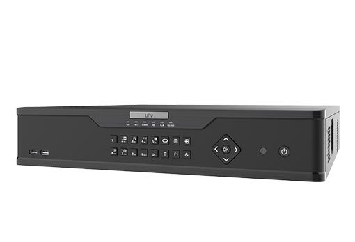 Uniview NVR, 32 kanálov, H.265, 8x HDD, 12Mpix (384Mbps/384Mbps), HDMI+VGA Full HD, (N+1), ONVIF, 3x USB, aud NVR308-32X