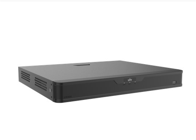 UNIVIEW NVR NVR, 16 kanálů, až 12MP, až 2x10TB HDD, PoE 16ch (240W budget), SMART VCA, SIP by NVR NVR302-16B-P16-IQ