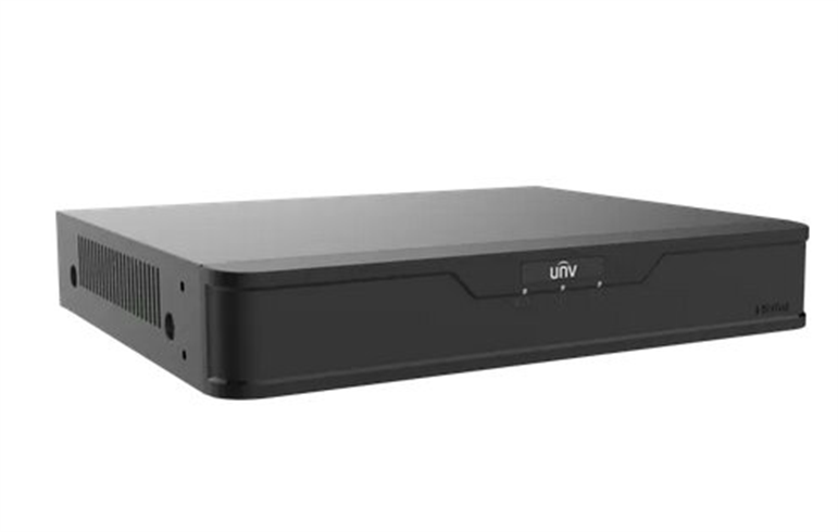 Uniview NVR301-08B-P8-IQ, 8 kanálů, PoE, max.IN:80Mbps/OUT:80Mbps, chytrá analytika SIP, UMD