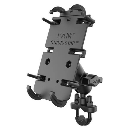 UNPKD RAM QUICK-GRIP XL PHONE HOLDER FOR LARGER DEVICES WITH SHORT ARM AND U-BOLT RAM-B-149Z-A-PD4U