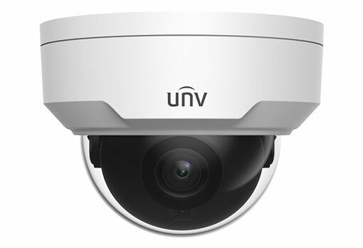 UNV IPC328LE-ADF40K-G Venkovní-antivandal 8Mpix 30fps/Dome/H.265+ /4,0 mm(112,9st) /Mikrofon/WDR / IR30m/Micro SD/PoE
