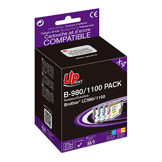 UPrint kompatibil. ink s 1xblack/1xcyan/1xmagenta/1xyellow, B-980/1100 BK/C/M/Y PACK 4, pre Brother B-980/1100 PACK 4