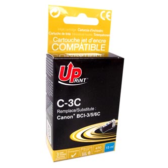 UPrint kompatibil ink s BCI6C, cyan, 14ml, C-3C, pre Canon S800, 820, 820D, 830D, 900, 9000, i950