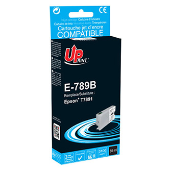 UPrint kompatibil. ink s C13T789140, T789, XXL, black, 3100str., 65ml, E-789B, pre Epson WorkForce