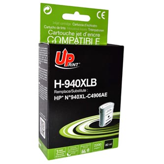 UPrint kompatibil ink s C4906A, No.940XL, black, 80ml, H-940XL-B, HP Officejet Pro 8000, Pro 8500