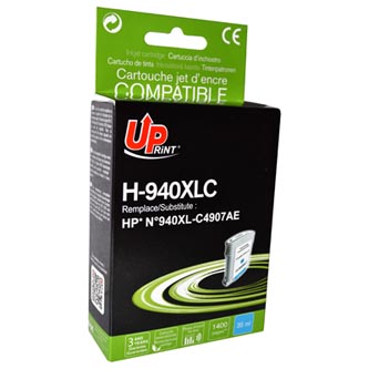 UPrint kompatibil ink s C4907AE, No.940XL, cyan, 35ml, H-940XL-C, pre HP Officejet Pro 8000, Pro 85
