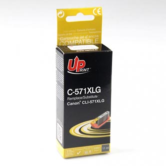 UPrint kompatibil ink s CLI571GY XL, grey, 3350str., 11ml, C-571XLGY, high capacity, pre Canon PIXM