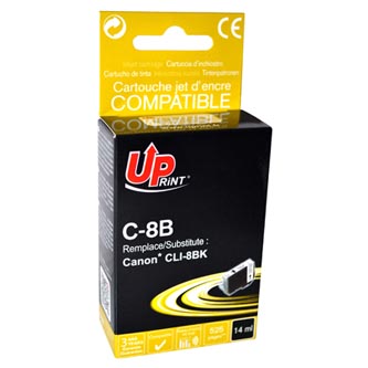 UPrint kompatibil ink s CLI8BK, black, 14ml, C-8B, pre Canon iP4200, iP5200, iP5200R, MP500, MP800,