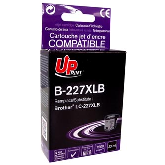 UPrint kompatibil ink s LC-227XLBK, LC-227XLBK, black, 1200str., 30ml, B-227XLB, pre Brother MFC-J4