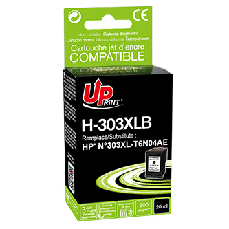 UPrint kompatibil. ink s T6N04AE, HP 303XL, black, 600str., high capacity HJ303XLBUP