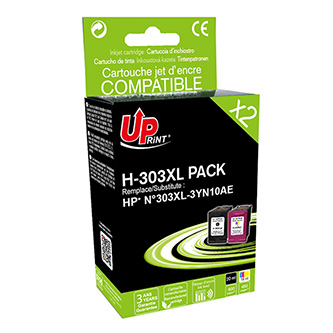 UPrint kompatibil. ink sada s 3YN10AE, HP 303 XL, black/color, 600/450str., 20/18ml, value pack HJ303XLUPP2