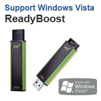 USB 2.0 FLASH DRIVE 4GB PQI U-350H P/U350H/4/GREEN