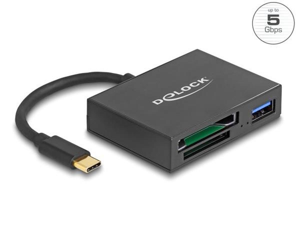 USB-C Card Reader for XQD and SD memory, USB-C Card Reader for XQD and SD memory 91711