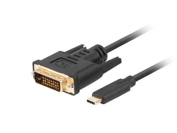 USB-C(M)->DVI-D(24+1)(M) kabel 0,5m černá CA-CMDV-10CU-0005-BK
