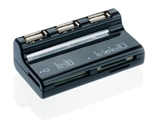 USB hub Connect IT 3 porty + čtečka karet BOOT CI-87
