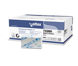 Uteráky Celtex Multi Z Smart papírové skládané, 3060ks, bílé, 18x170ks 72260